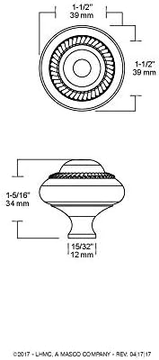 Liberty PN0401V-SN-C5 Knob with Backplate Durable and Easy to Install