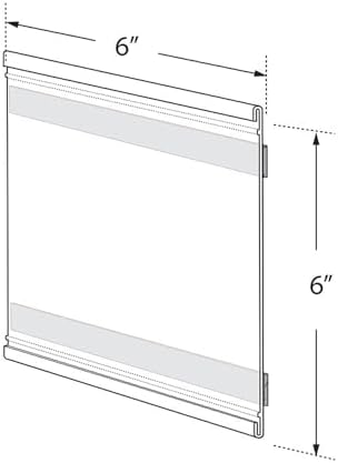 Azar Displays10-Pack of 6x6 Adhesive-Back Nameplates