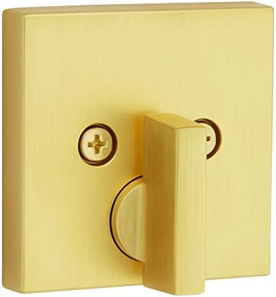 Kwikset Downtown Deadbolt Lock Satin Brass
