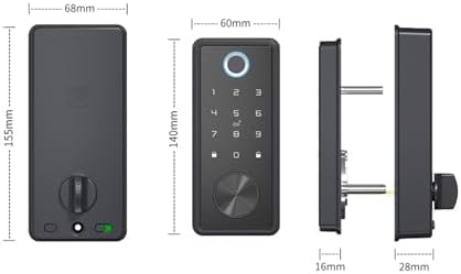 Smart Deadbolt WiFi Door Lock with Fingerprint and Password