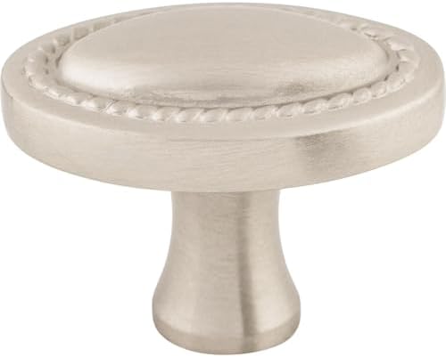 Top Knobs 1-14 Oval Cabinet Knob Brushed Satin Nickel