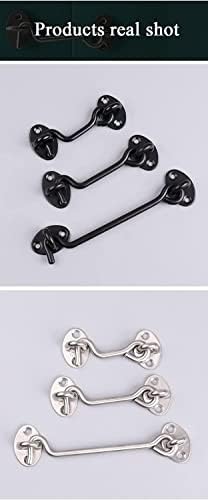 Stainless Steel Surface-Mounted Deadbolt Lock Set Black