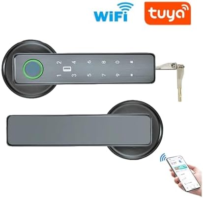 Smart Touchless Door Lock with Fingerprint RFID Security Remote Control