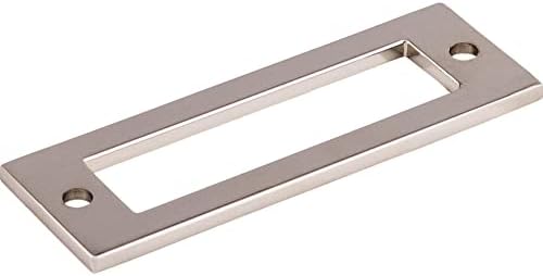 Top Knobs TK923BLK Pull Back Plate - 3 Center to Center
