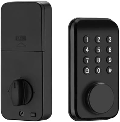 Smart Deadbolt Lock with Tuya Bluetooth App and Waterproof Design