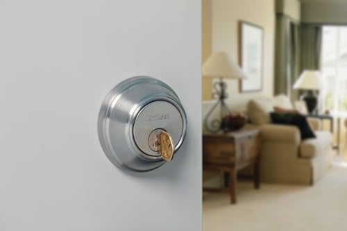 Secure Entry Deadbolt with Double Cylinder Matte Black