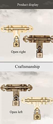 AMAZWI Bronze Deadbolt Lock with Solid Brass Stabilizer