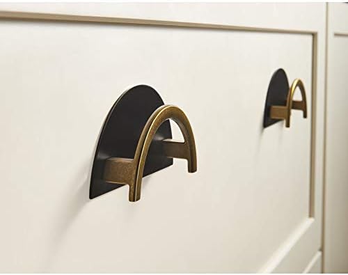 Top Knobs Half Circle Cabinet Back Plate Flat Black