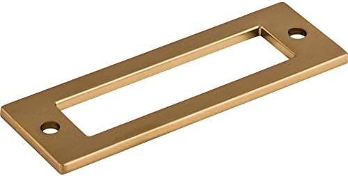 Top Knobs TK923BLK Pull Back Plate - 3 Center to Center