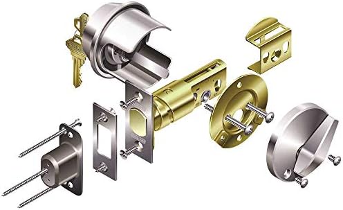 Durable 1-38 to 1-78 Cylinder Deadbolt