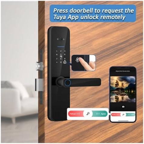 Tuya Smart WiFi Door Lock with HD Camera and Display