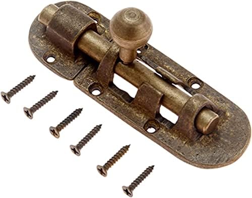 Slide Bolt Door Lock Hasp Brass Door Bolt with Steel Finish