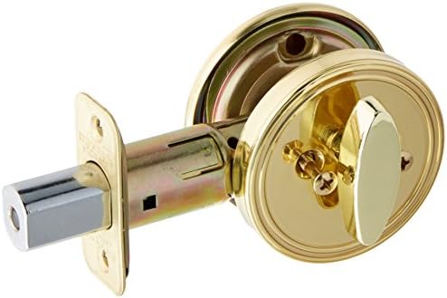 One Sided Deadbolt by SCHLAGE - Polished Brass Door Lock