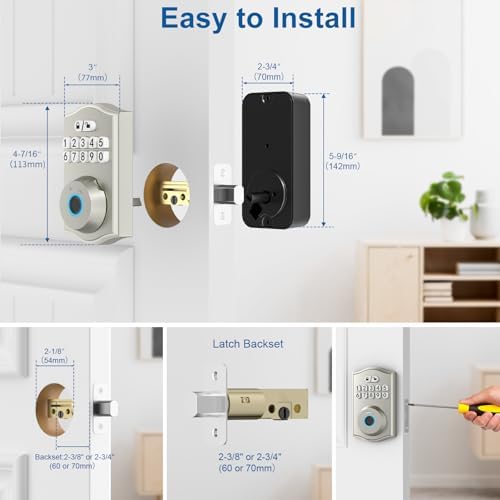 Smart Door Lock with Fingerprint Keyless Entry