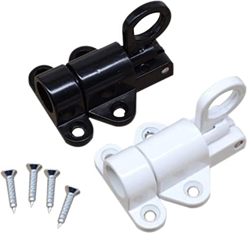 Secure Door Bolt in Grey Aluminum Alloy Design