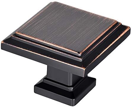 Square Cabinet Knobs 20 Pack 13 Inch Oil Rubbed Bronze