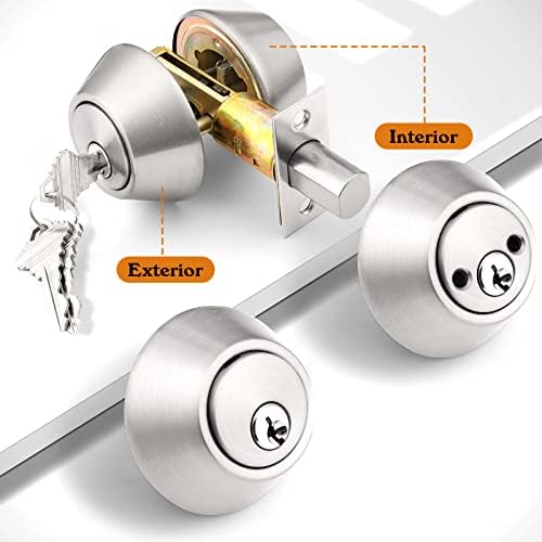 Probrico Double Cylinder Deadbolt Secure Modern Design