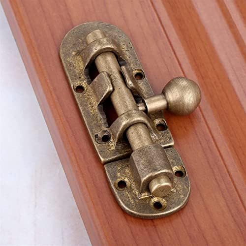 Slide Bolt Door Lock Hasp Brass Door Bolt with Steel Finish