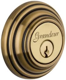 Grandeur 824358 Vintage Brass Double Cylinder Deadbolt