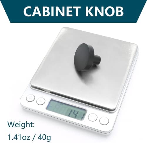 25-Piece Matte Black Cabinet Knobs for Dresser Drawers