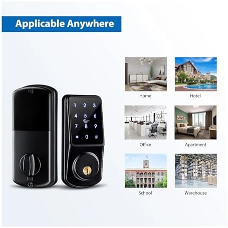 Smart Door Lock Multiple Unlocking Methods Security and Safety