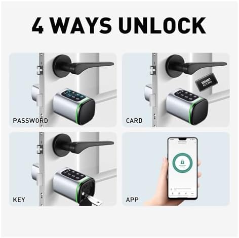 Tuya Smart Digital Door Lock with Adjustable Cylinder