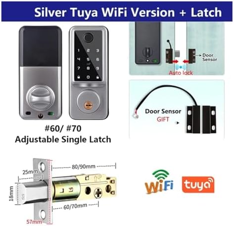 Tuya WiFi Smart Deadbolt with Fingerprint and IC Card