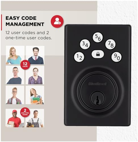 Kwikset Contemporary Powerbolt Electronic Deadbolt with Satin Nickel Finish