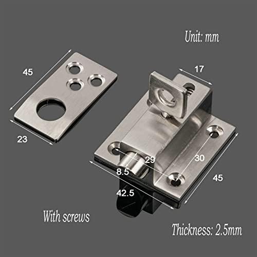Self-Closing Automatic Latch Bolt for Balcony Door
