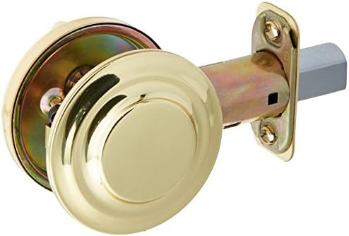 One Sided Deadbolt by SCHLAGE - Polished Brass Door Lock