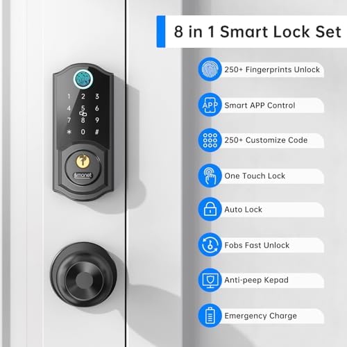 10 in 1 Secure Keyless Lock Set for Front Door