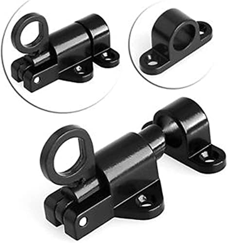 Secure Door Bolt in Grey Aluminum Alloy Design