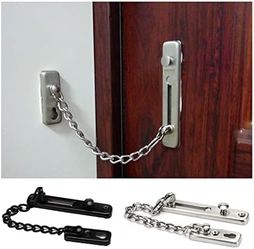 Stainless Steel Door Chain Lock Anti-Theft Safety Spring