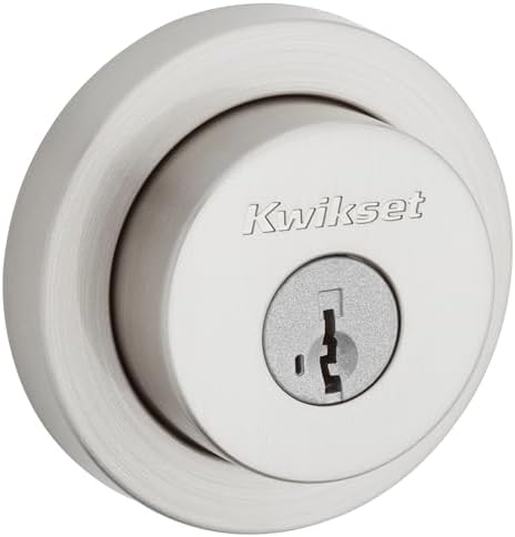 Kwikset Entry Door Lock Satin Nickel SmartKey Microban