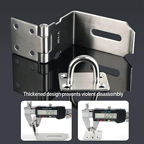 AMAZWI 90-Degree Barn Bolt Door Lock with Stainless Steel Construction