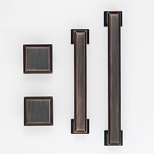 Square Cabinet Knobs 20 Pack 13 Inch Oil Rubbed Bronze