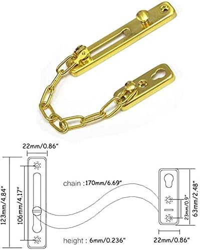 Secure Front Door Lock with Chain Release