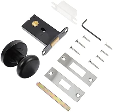 AMZNWI Black Door Lock with Zinc Alloy Handle