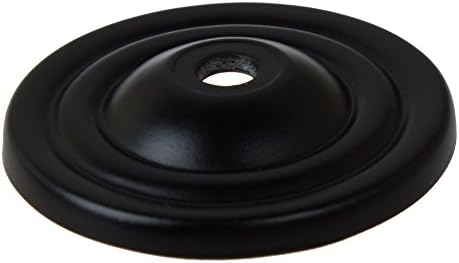 GlideRite Hardware 5061-MB-1 Thin Rounded Ring Cabinet Back Plate Matte Black