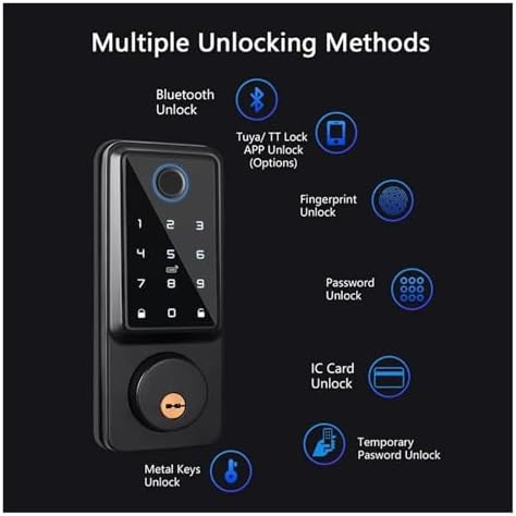 Tuya Smart Lock with Fingerprint Entry Deadbolt System