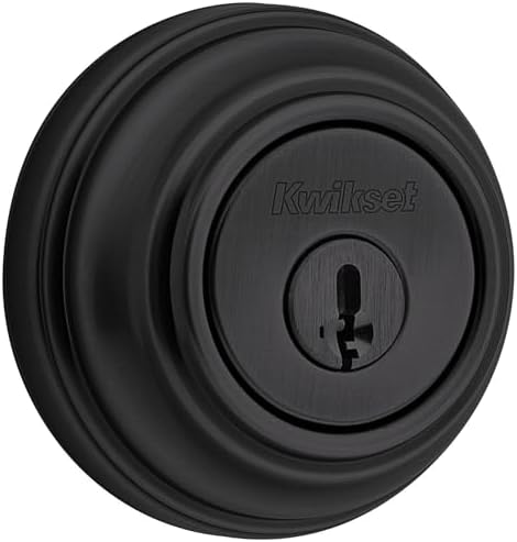 Secure Entry Deadbolt with Double Cylinder Matte Black