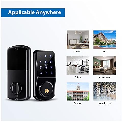 Tuya WiFi Smart Deadbolt with Fingerprint and Digital Keypad