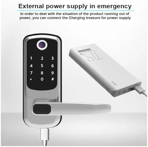 TTLOCK WiFi Smart Door Lock - Versatile Unlock Secure with Biometrics USB Charging