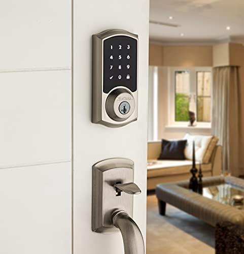 Kwikset 916 SmartCode Deadbolt with Touchscreen and SmartKey Security