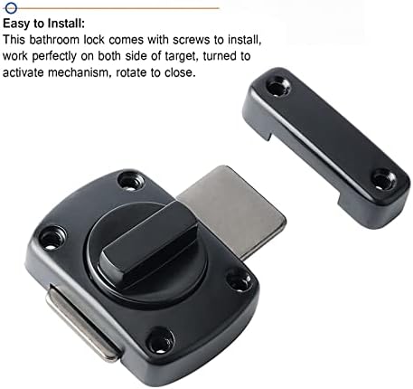 Straightforward Zinc Alloy Bathroom Latch 1Pcs