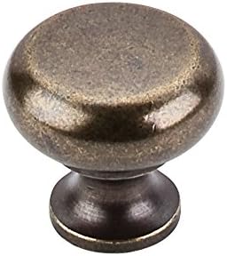 Top Knobs Somerset II Collection 1-14 Inch Flat Faced Knob German Bronze