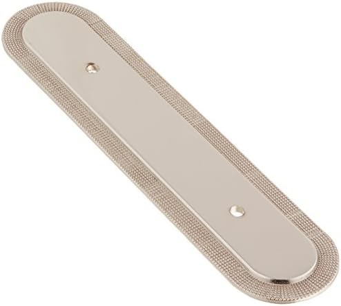 Stylish 3-Inch Polished Nickel Back Plate with Vanilla Guerlain Detail
