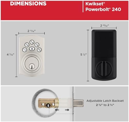Kwikset 9240TRL-11P Smart Bolt with Bluetooth Venue Finish