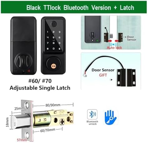 Tuya Smart Lock with Fingerprint Entry Deadbolt System