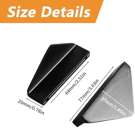 MOROBOR Triangle Cabinet Knob Durable Aluminum Alloy Knobs for Drawers Cabinets